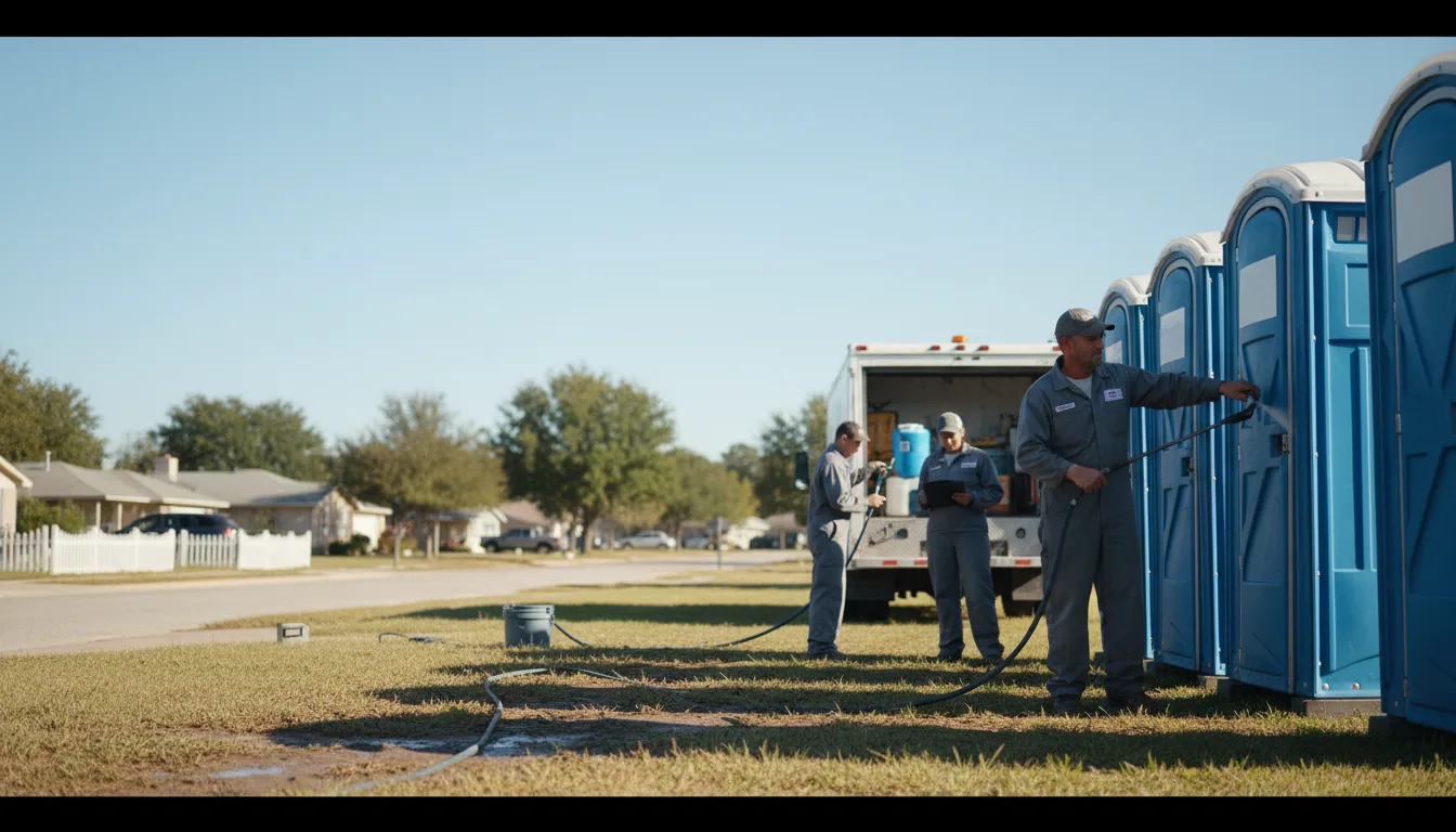 Long-Term Portable Toilet Rental in Six Lakes, MI near me